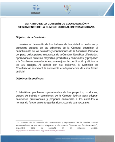 estatus comision