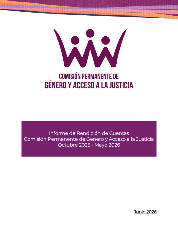 Informe de la Comisión Permannente de Género y Acceso a la Justicia